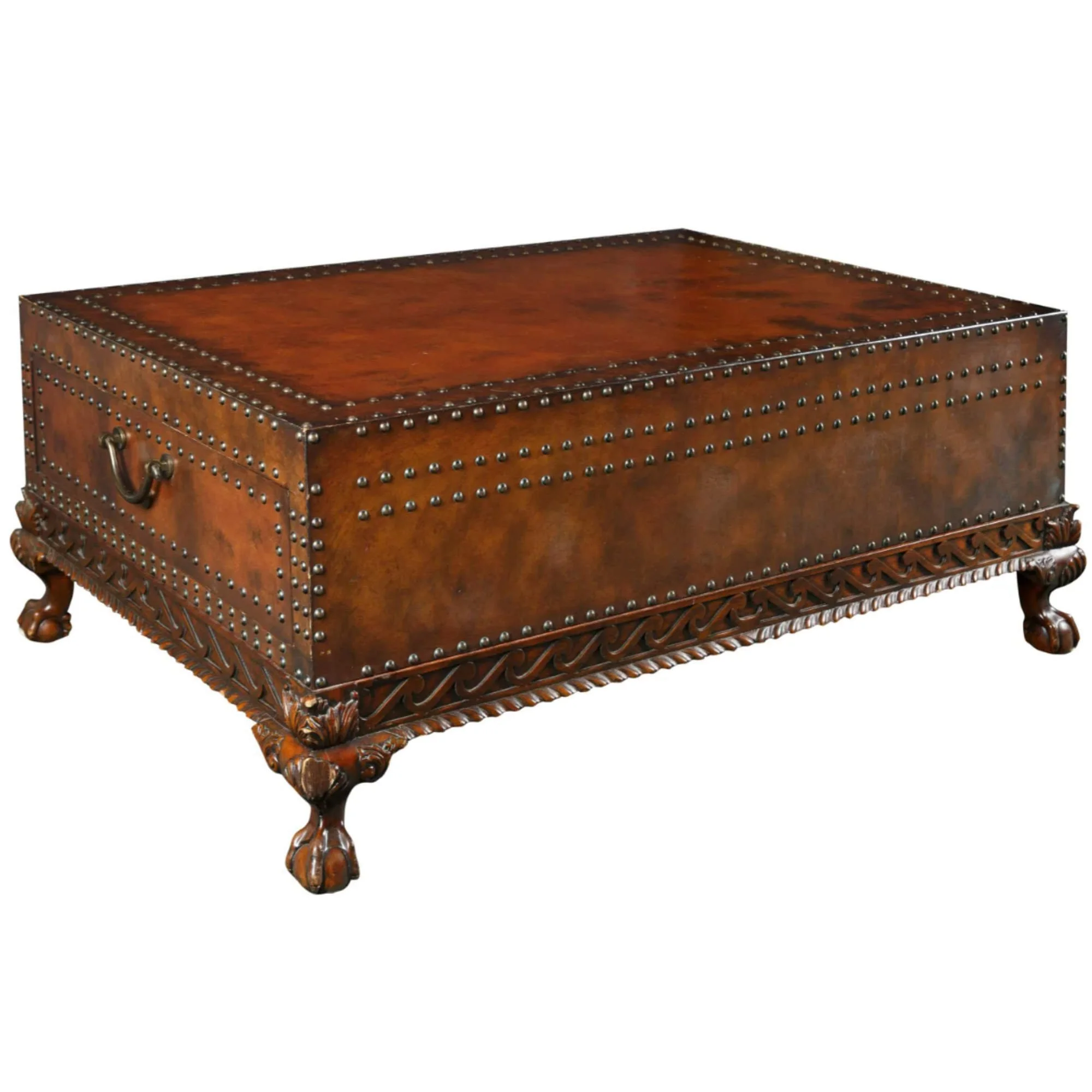 Encore Furniture Gallery-Ralph Lauren Dalton Leather Coffee Table